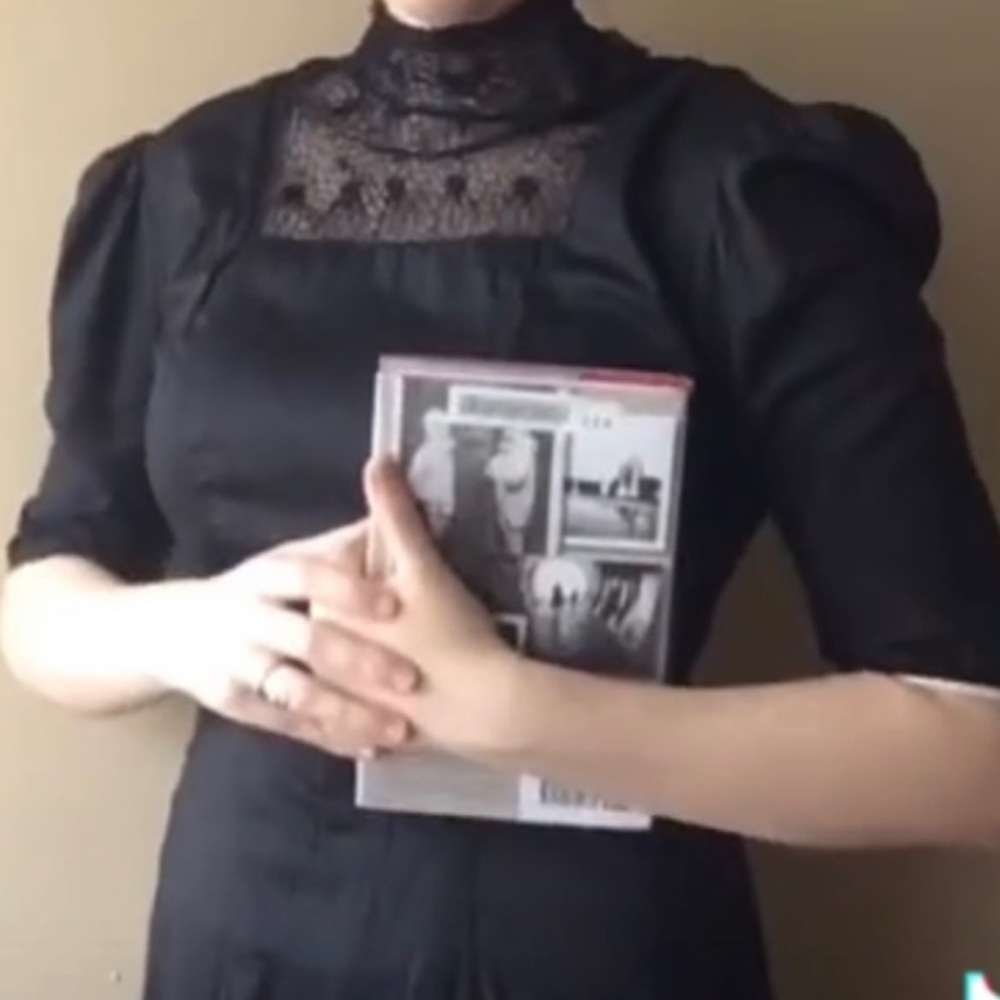 Antique Edwardian mourning dress